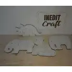 Puzzle lemn animale
