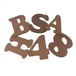 Litere si cifre Mdf 12 cm