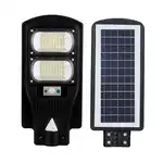 Lampa Stradala LED cu Incarcare Solara, 4U®, 100W, senzor miscare, acumulator intern, telecomanda, en gros