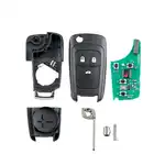 Цял ключ тип нож, с чип и дистанционно, Opel, 3 бутона, 433 Mhz PCF7946 чип, нож HU100, на едро
