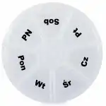 Medicine box, round, wholesale warehouse