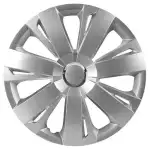 Versaco Energy - set de discuri decorative, 4 buc, dimensiune 14", culoare argintie