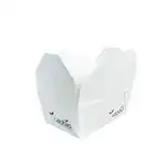 Biológiailag lebomló doboz, karton PLA-val, 650 ml, 10×9,3×9,6h cm, 50 db-os készlet, Supreva nagykereskedés