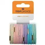 Top Choice hajgumi, 24 darabos vegyes darabos készlet, pasztell árnyalatokban