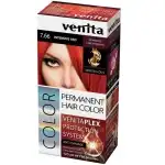 Tartós hajfesték, Venita Plex, 125 ml, No. 7.66, Intenzív Piros