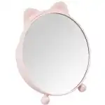 Cat makeup mirror, Top Choice, with comb and brush holder