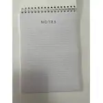 Notes A5, metal spiral - 48 sheets with Notes written on them - blue