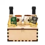 Cutie cadou 2 Toiuri traditionale 50ml si 2 cescute artizanale, angro