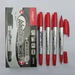 Marker CD 2 capete - varf 0.7mm -1mm rosu, engros Supreva