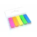 Notes adeziv plastic color 45x12 - 5 culori/set DREPT, angro Supreva