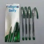 Pix semi gel cu capac si clips , varf 0.7mm - SELFY - 10 buc/set, verde, engros Supreva