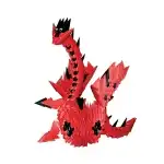 ModuGami XL Red Dragon - Kit creativ de origami modular DIY