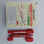 Marker permanent 2 capete, varf rotund si tesit 3mm-6mm HJ-36T rosu, en gros Supreva