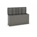 Lockable plastic garden container Karisma 200L in gray, wholesale