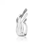 Silver ring with zirconia, buy in bulk