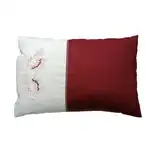 Írisz ágynemű, hímzés, 8 db, bordó/elefántcsont, 100% pamut (1 paplanhuzat 240 x 220, 1 lepedő 280 x 300, 4 db párnahuzat 50 x 70, 2 db díszpárnahuzat 45 x 45), Supreva nagykereskedés