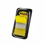 Самозалепващи индекси Post-it 680-5 PVC 25 мм х 43 мм, жълт, 50 л, търговия на едро