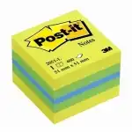 Самозалепващо кубче Post-it 2051-L, Lemon 51 мм х 51 мм, микс, неон, 400 л, b2b платформа