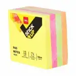 Самозалепващо кубче Deli Stick Up EA03003, 76 мм х 76 мм, 4 цвята, неон, 400 л, b2b платформа