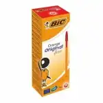 Химикалка BIC Orange Original Fine еднократна, връх 0.8 мм, червена, b2b платформа