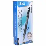 Химикалка Deli Xtream EQ02320, автоматична, с грип зона, черна, 0.7 мм, склад на едро