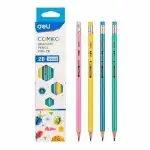 Молив с гума Deli Comiko EC011-2B шестоъгълно тяло, 2B, склад на едро