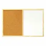 Дъска комбинирана Bi-Office 60 x 40 см, бяла магнитна и коркова част, стоки на едро