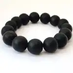 Onyx Matt, karkötő, 14 mm. gyöngyöket
