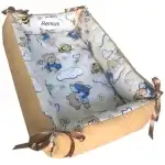 Bebe Nest Personalized Gearbox Bear with bees on beige