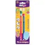 Set of 2 erasable ink pens Cactus Series + Magic eraser, in blister, wholesale Supreva