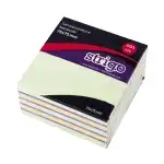 Cube Notite Adhesive Strigo 75X75Mm 400 Sheets Pastel, едро Supreva