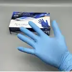 ALDENA powder-free nitrile gloves, blue size M