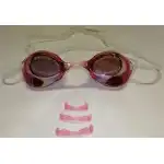 Neptunus APOLLO felnőtt verseny úszószemüveg - pink lencse, pink orrnyereg, fehér pánt
