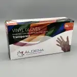 Mănuși de vinil fără pudră ALDENA, mărimea XL