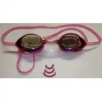Neptunus ZEUS+ felnőtt verseny úszószemüveg - füstszínű lencse, pink orrnyereg, fehér-pink pánt