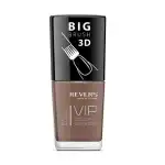 Vip körömlakk, 3D, fordított, barna, 12 ml, No. 032 - Fényes