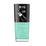 Лак за нокти Vip, 3D, Reverse, зелен, 12 ml, № 058 - мат