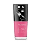 Vip лак за нокти, 3D, обратен, розов, гланциран, 12 мл, № 075