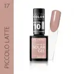 Solar gél körömlakk, Revers, 12 ml, nude, no 17, piccolo latte