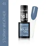 Solar gél körömlakk, Reverses, 12 ml, szürke, 45. sz., viharos időjárás