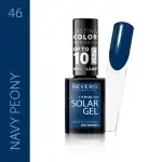 Solar gél körömlakk, Reverses, 12 ml, kék, 46. sz., sötétkék bazsarózsa