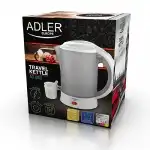 Adler AD1268 туристическа кана с 2 чаши - Сив