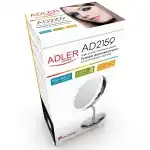 Adler AD2159 cosmetic mirror, with built-in LED lighting, Gray - inox'