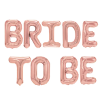 Set baloane folie, BRIDE TO BE, 40 cm, rose gold, angro
