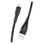 USAMS SJ397USB01 3M Lightning кабел за данни и зареждане, 1324003 - черен'