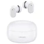 USAMS BHUBH02 мини bluetooth слушалка със зарядно, сензорен бутон за управление, BT.5.0 - бяла'
