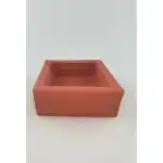 Ръчно изработена основа за кутия 10x10x4 см - Matt Korall