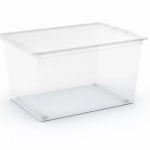 C BOX XL ПЛАСТМАСОВА КУТИЯ ЗА СЪХРАНЕНИЕ ПРОЗРАЧНА 50L 38.5X55X30.5 CM, на едро