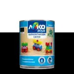 Леко AQUA акрилатна боя SATIN ЧЕРНА 700 мл., складове на едро