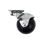 Okrągłe metalowe kółka meblowe, zestaw 4 - 40 mm, DSH 410413